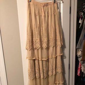 Boho lace skirt